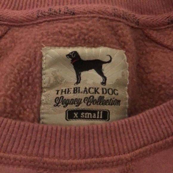 Dusty pink black dog sweatshirt - Picture 4 of 4